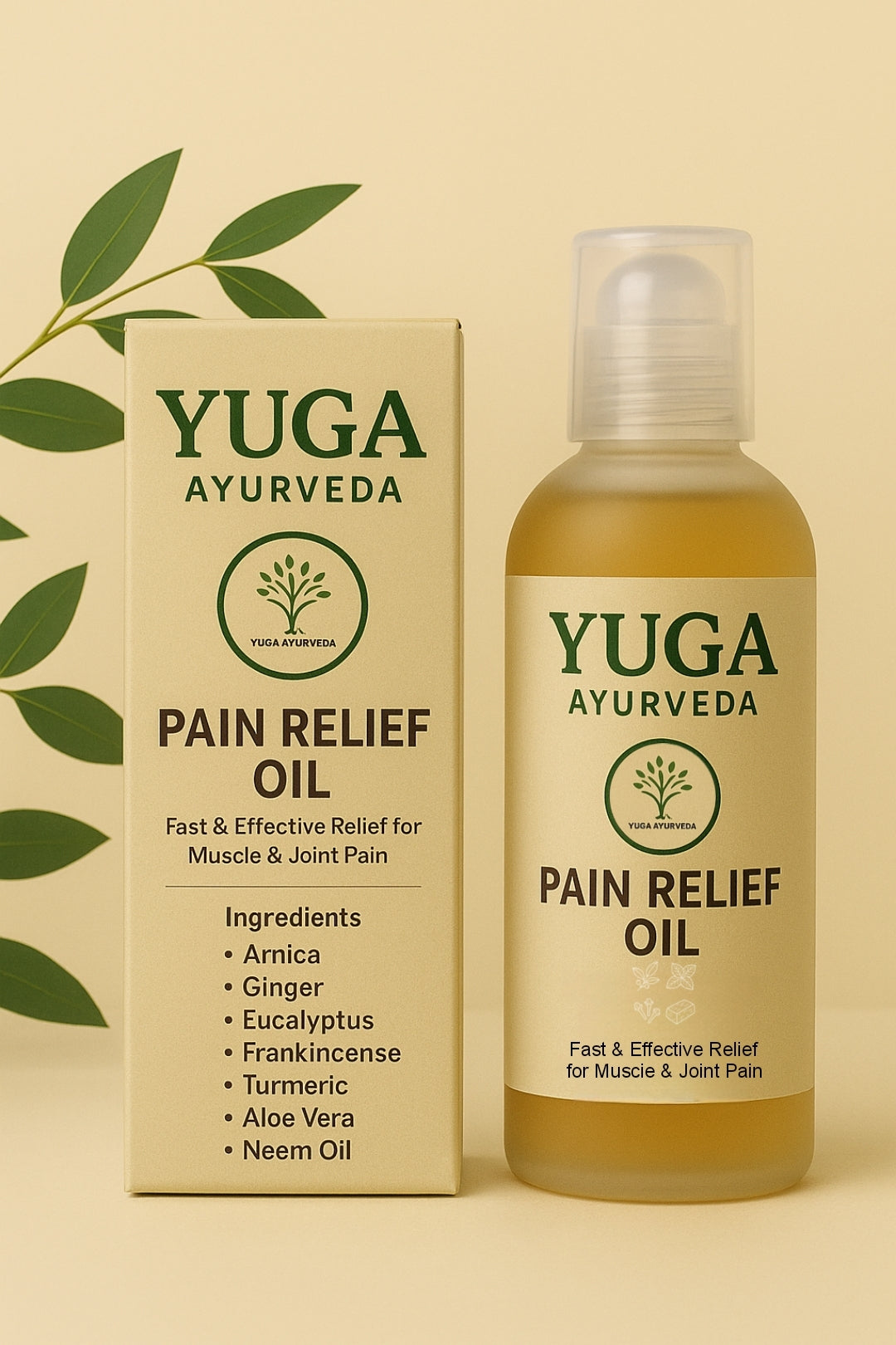 Best Ayurvedic Pain Relief Oil - Relieves Joint, Knee, Arthritis & Muscular Aches Naturally - YUGA AYURVEDA