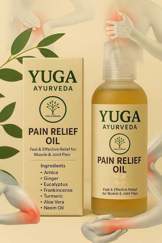 Best Ayurvedic Pain Relief Oil - Relieves Joint, Knee, Arthritis & Muscular Aches Naturally - YUGA AYURVEDA