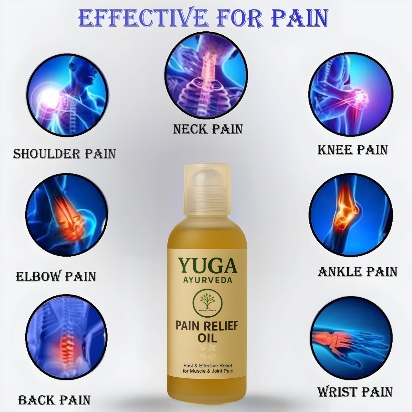 Best Ayurvedic Pain Relief Oil - Relieves Joint, Knee, Arthritis & Muscular Aches Naturally - YUGA AYURVEDA
