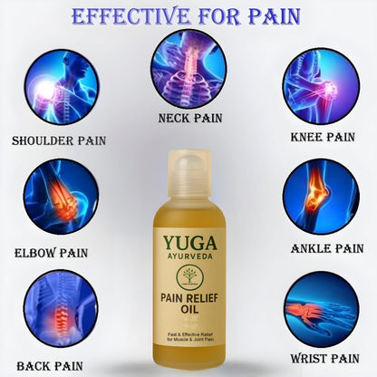 Best Ayurvedic Pain Relief Oil - Relieves Joint, Knee, Arthritis & Muscular Aches Naturally - YUGA AYURVEDA