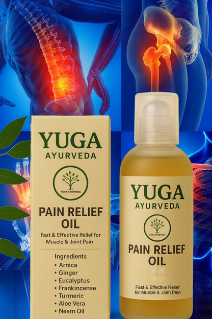 Best Ayurvedic Pain Relief Oil - Relieves Joint, Knee, Arthritis & Muscular Aches Naturally - YUGA AYURVEDA