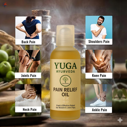Best Ayurvedic Pain Relief Oil - Relieves Joint, Knee, Arthritis & Muscular Aches Naturally - YUGA AYURVEDA